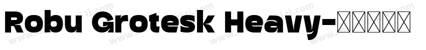 Robu Grotesk Heavy字体转换